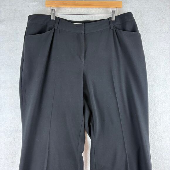 Chico's Wide Leg Dress Pants Women's 3/XL Short Black Stretch Career Office READ - Picture 3 of 11